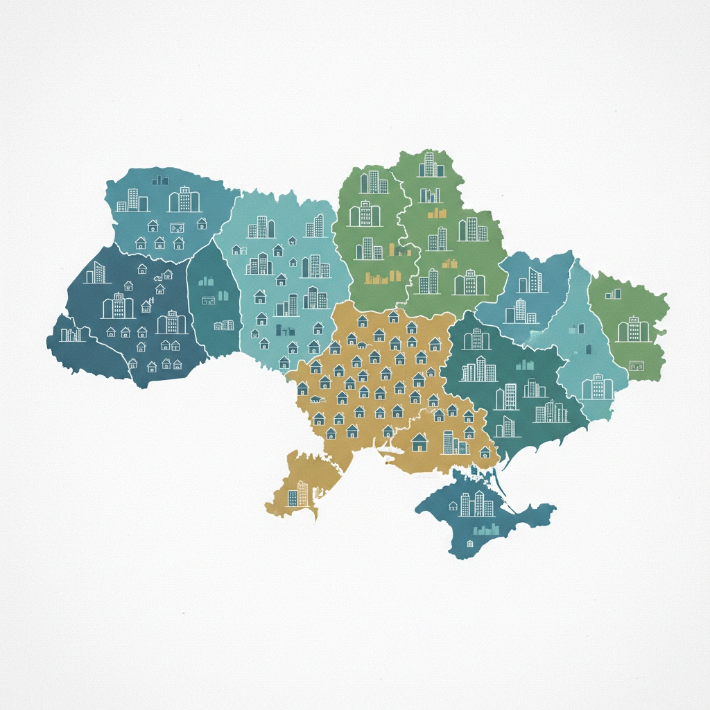 Региональный разрез: где больше всего сёл и городов — иллюстрация к статье «сколько населенных пунктов в украине»